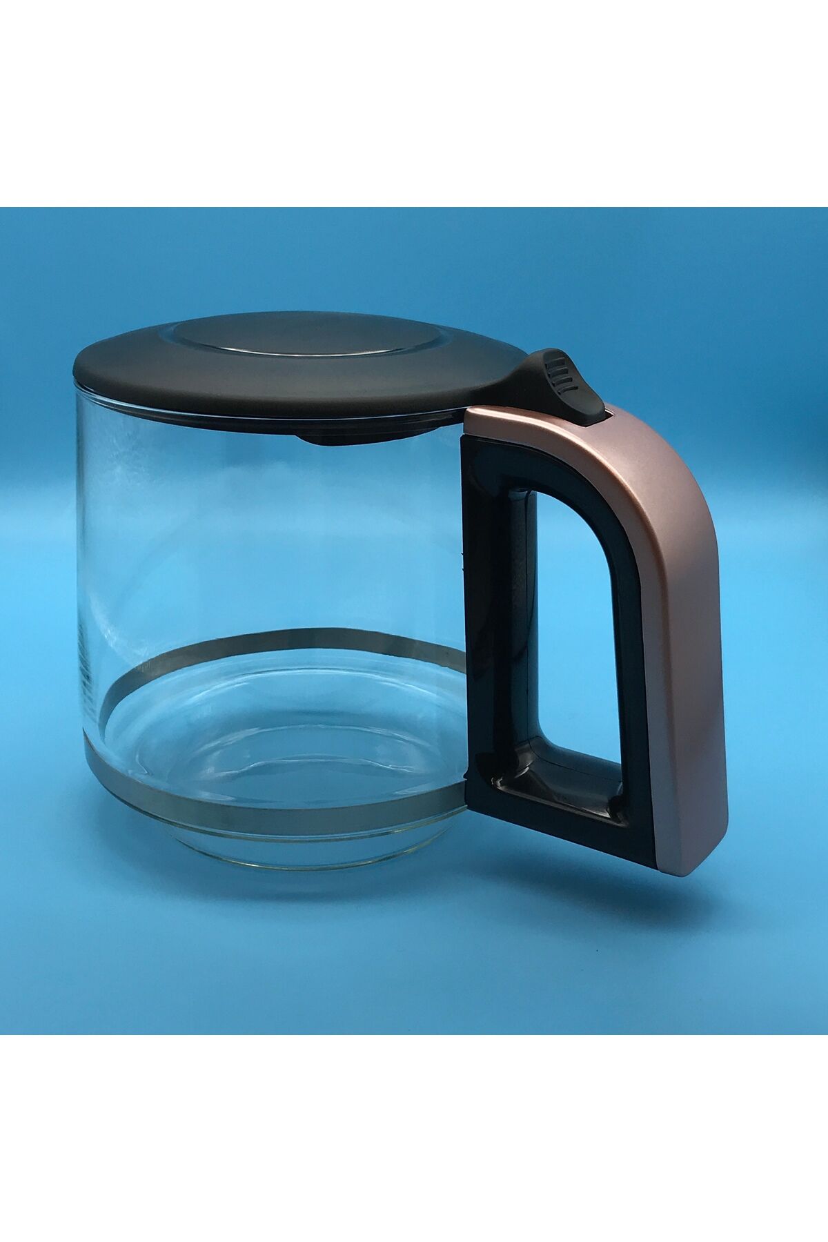 DEMFİT ROSEGOLD SAPLI CAM DEMLİK EV ALETLERİ DOSTU YEDEK PARÇA