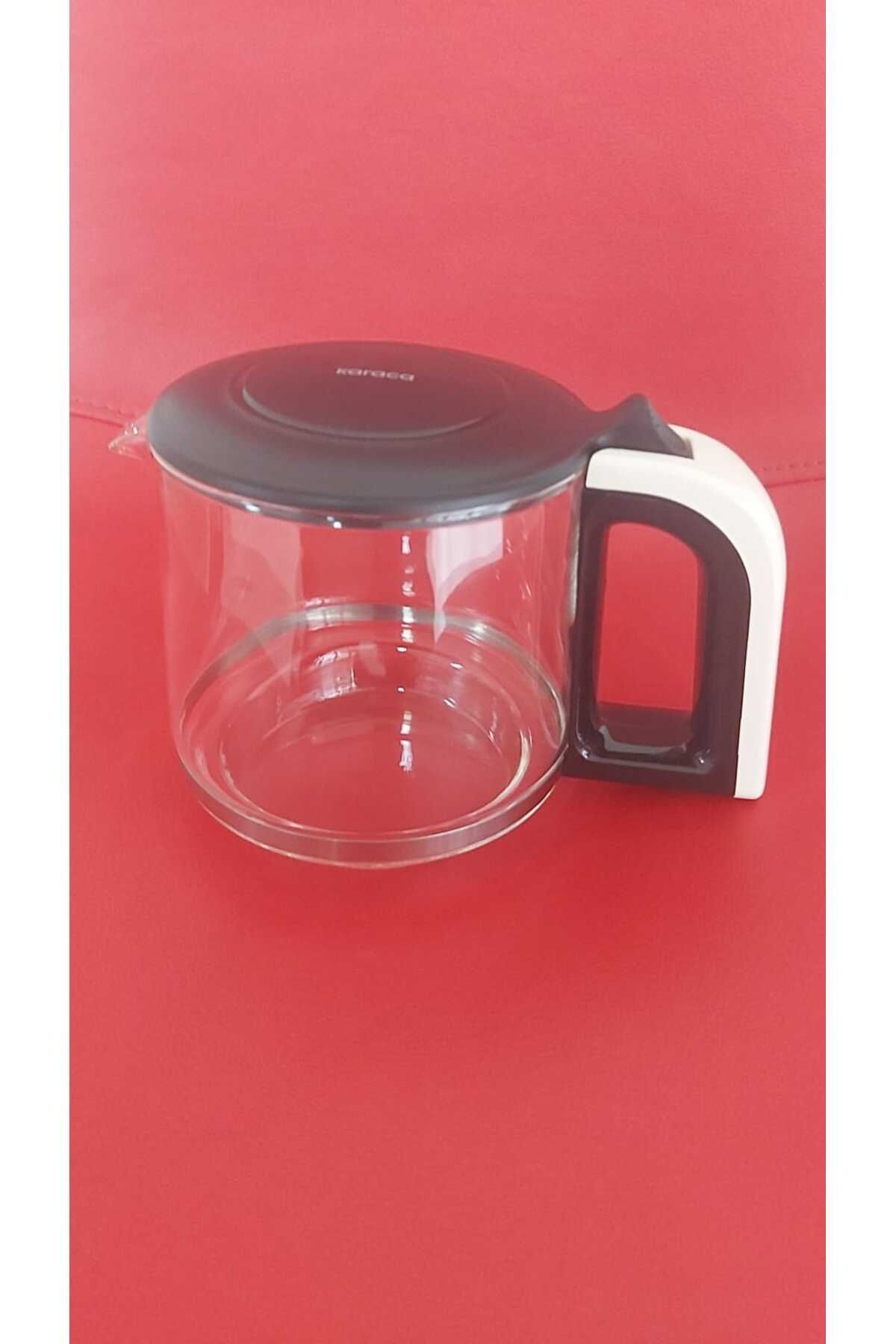 GLASS TEA XL 2 in 1 CAM ÇAY MAKİNESİ VE KETTLE -KREM RENGİ SAPLI ''CAM DEMLİK''-