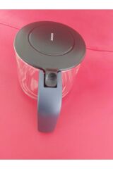 GLASS TEA XL 2 in 1 CAM ÇAY MAKİNESİ -WAVE SAPLI CAM DEMLİK ORJİNAL- EV ALETLERİ DOSTU