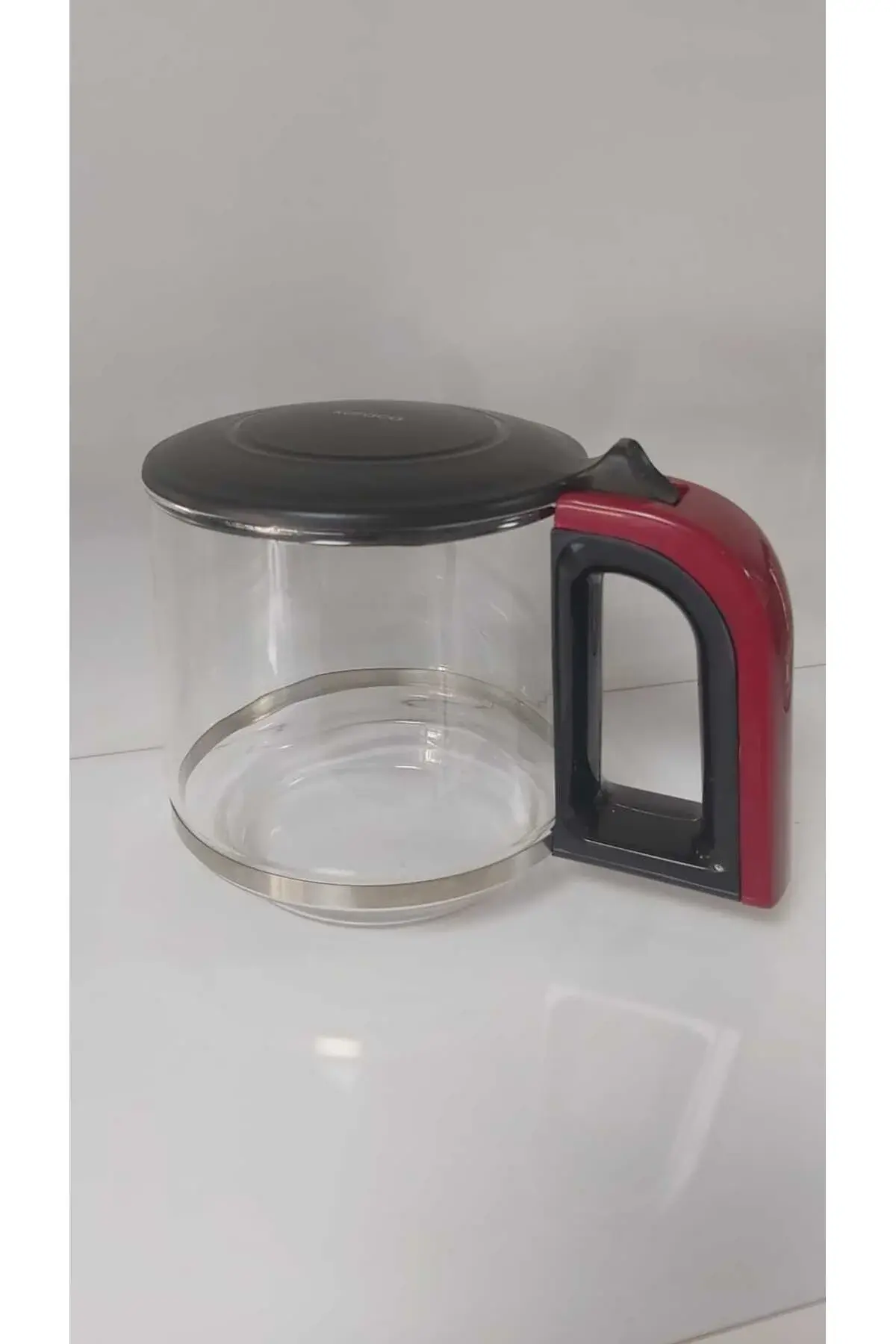 KARACA GLASS TEA XL 2 in 1 CAM ÇAY MAKİNESİ -MAT KIRMIZI SAPLI CAM DEMLİK-ORJİNAL-EV ALETLERİ DOSTU