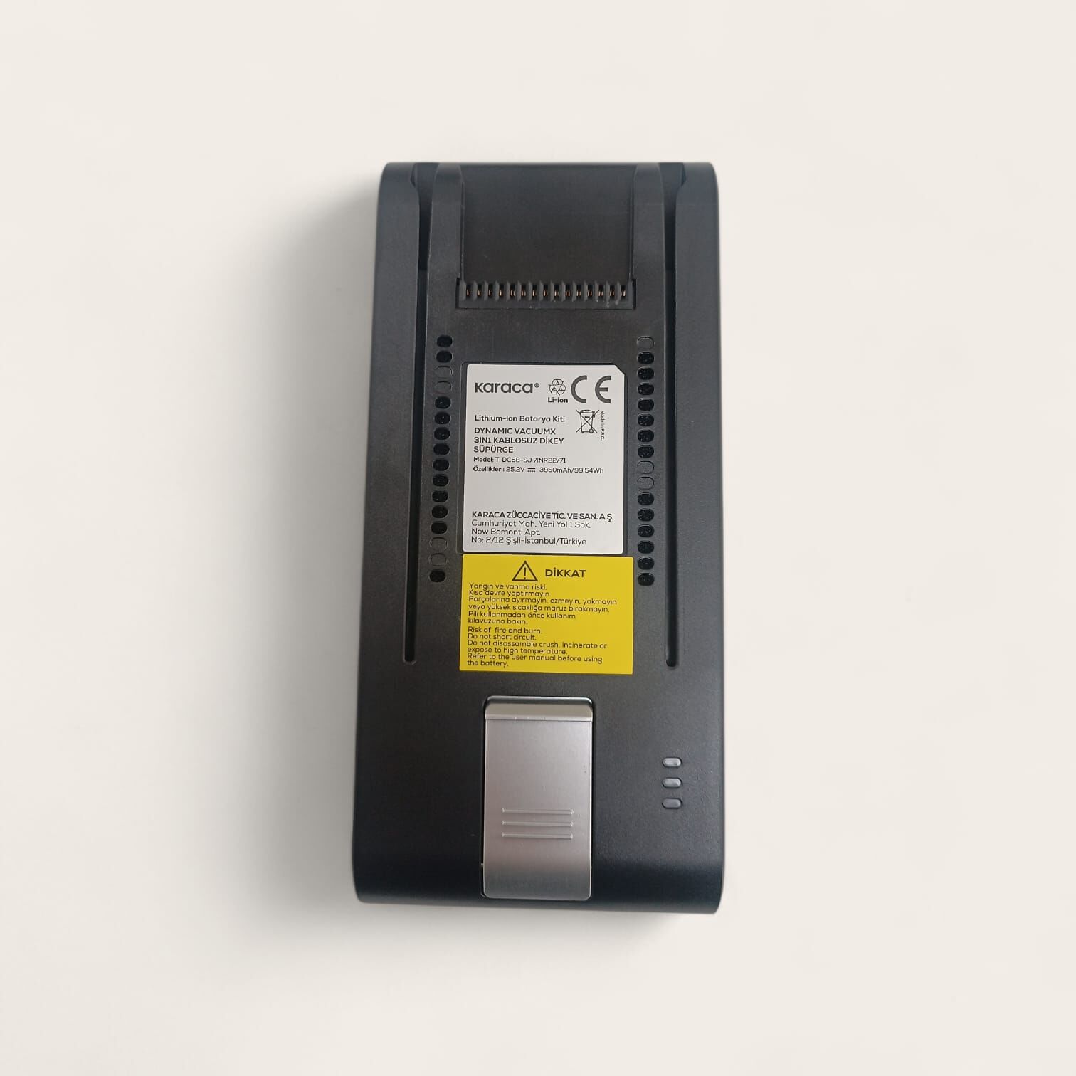 KARACA Dynamic Vacuumx 3 in 1 Kablosuz Islak Kuru Dikey Süpürge -BATARYA-Orjinal Yedek Parça